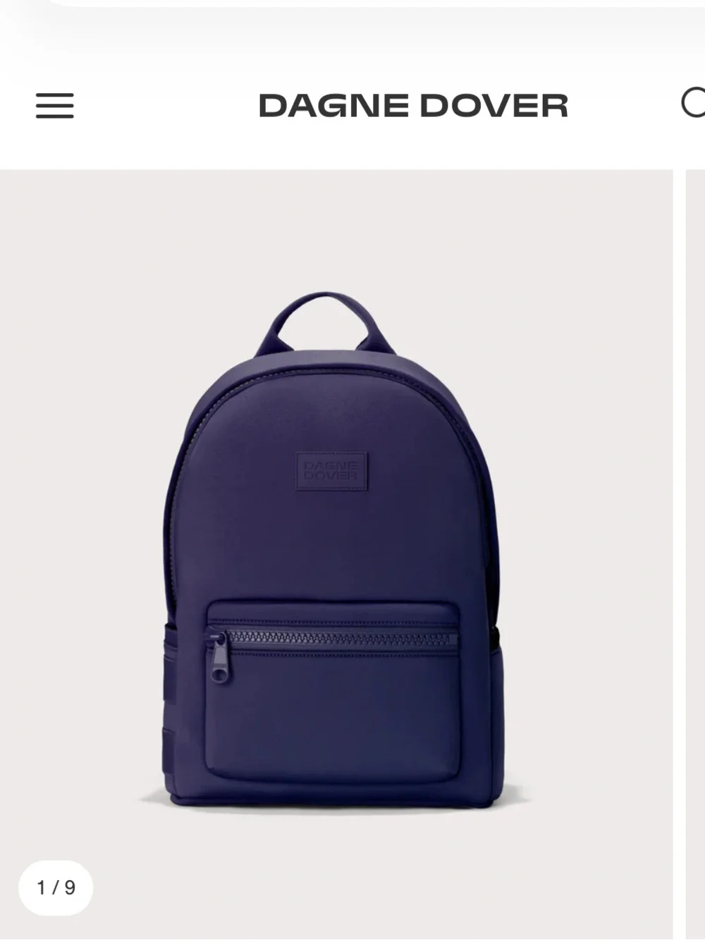 Dagne Dover Medium Dakota Backpack in Midnight Blue